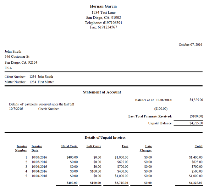 Understanding Billing Output