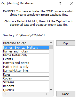 Erasing Databases